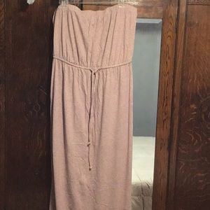 CAbi strapless maxi dress size Large